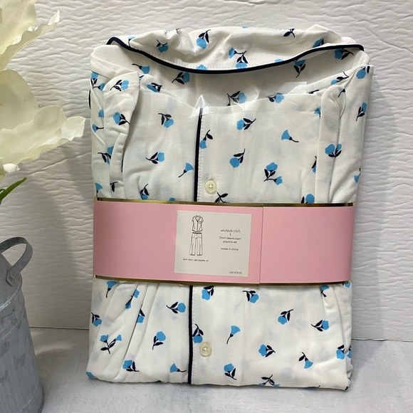 Kate Spade dainty bloom short sleeve pajama set - Picture 3 of 6